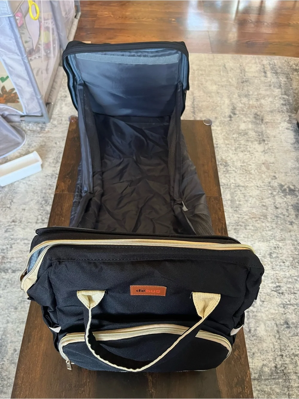 Diaper Bag Backpack w Portable Changing Station